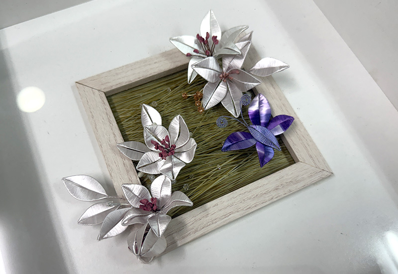 大件纏花裝置-舞花戲蝶